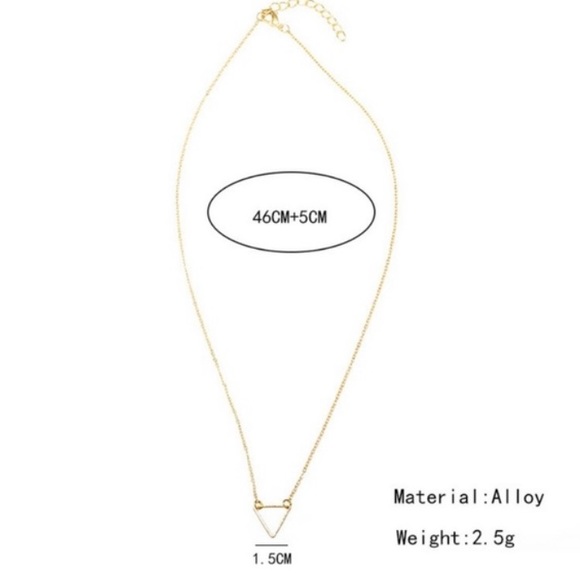 Gold Geometric Necklace - Picture 4 of 4